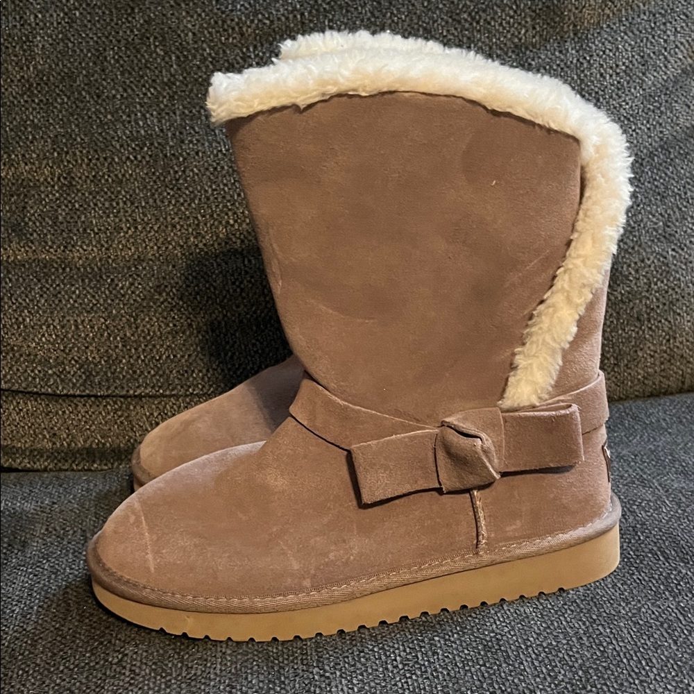 Koolaburra  Suede Winter Boots with Bow